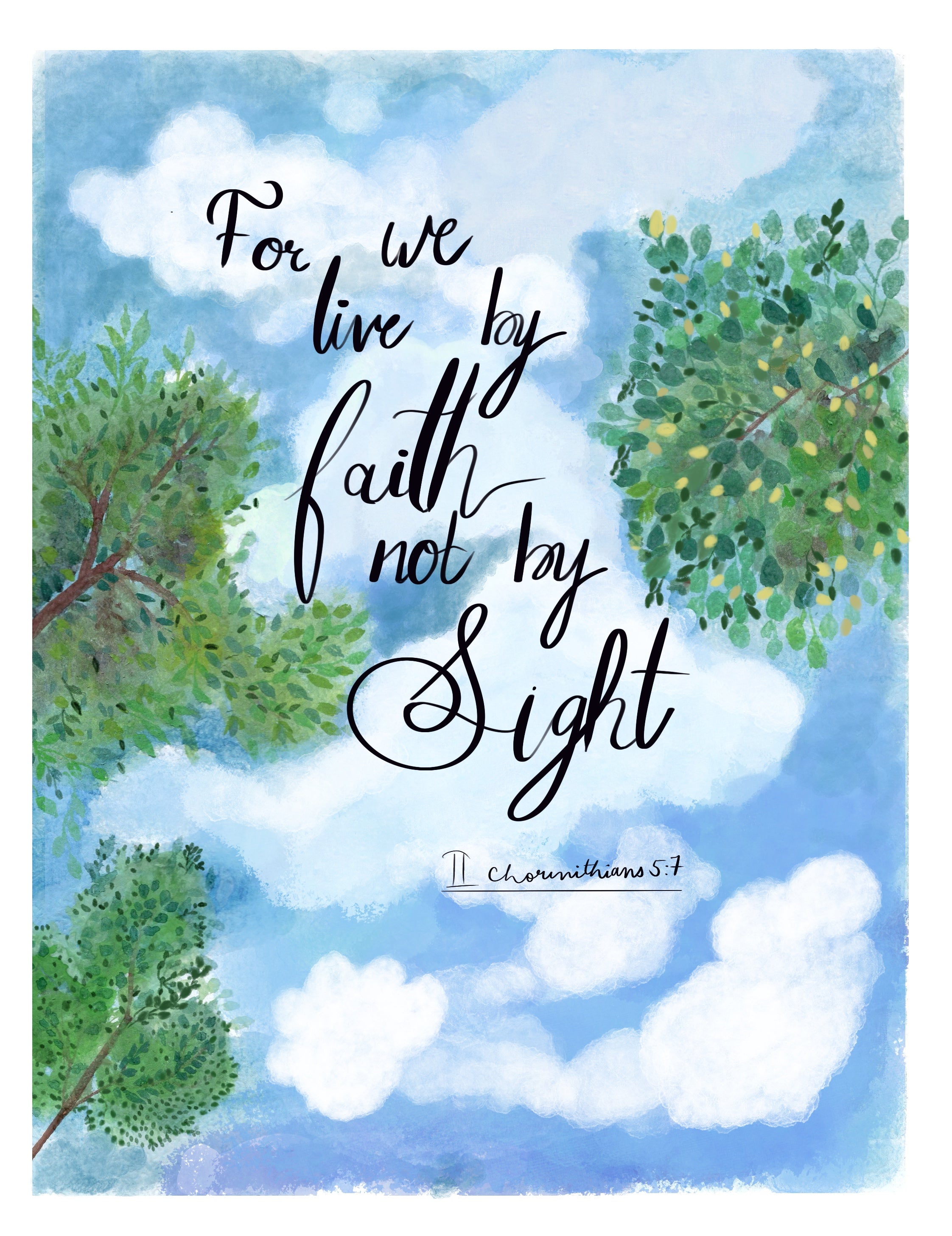 Printables - FOR WE LIVE BE FATIH NOT BY SIGHT